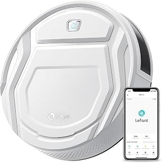 Lefant M210 Pro+ Robot Vacuum Cleaner, 4000Pa, 200min, 190° PSD Obstacle Avoidance, WiFi/App/Alexa, Slim Quiet, Ideal for Pet Hair, Hard Floors