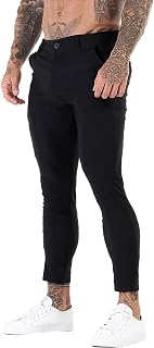 GINGTTO Mens Chinos Pants Slim Fit Stretch Ankle Length Dress