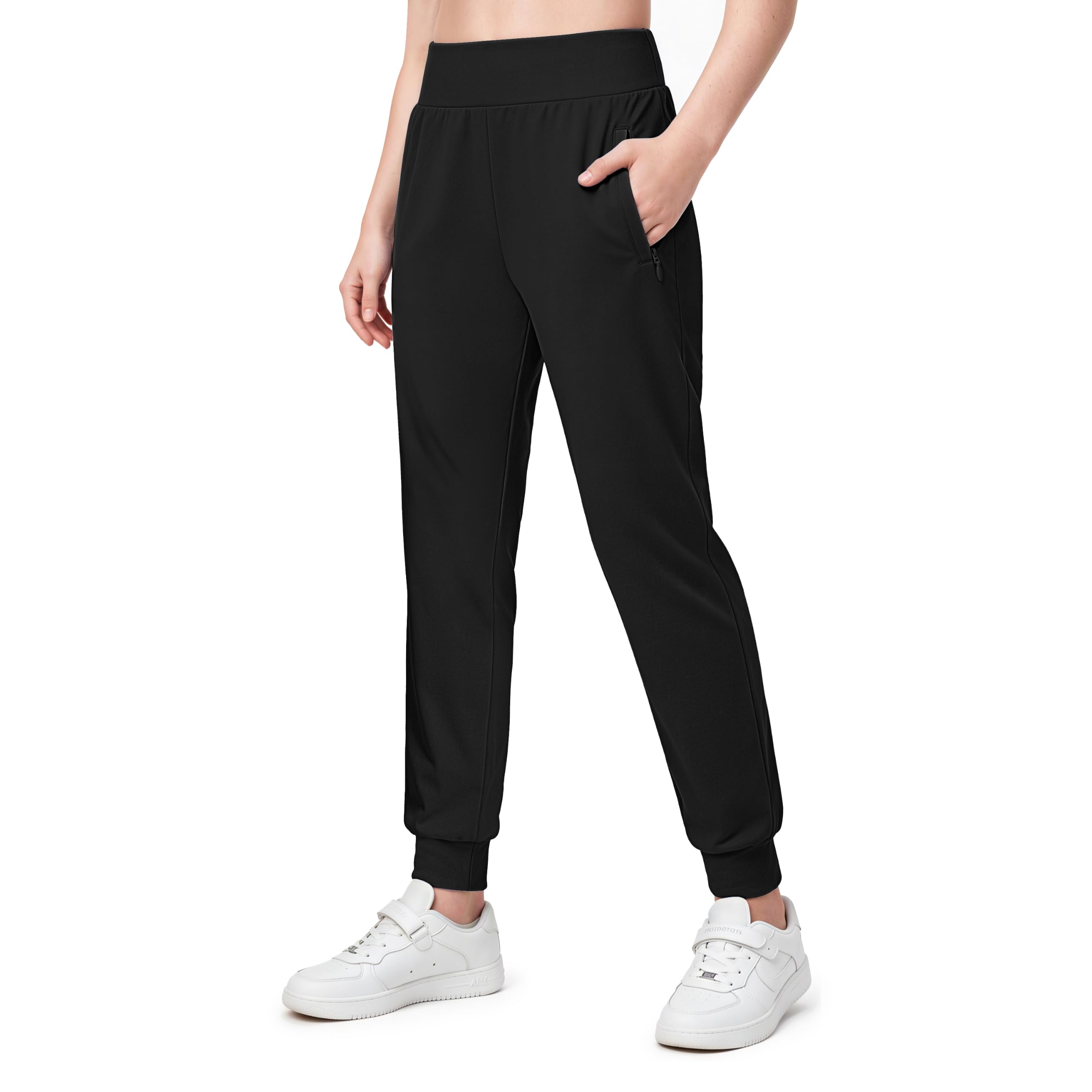 Zaclotre Girls Sweatpants Fleece Athletic Joggers Kids Workout Pants