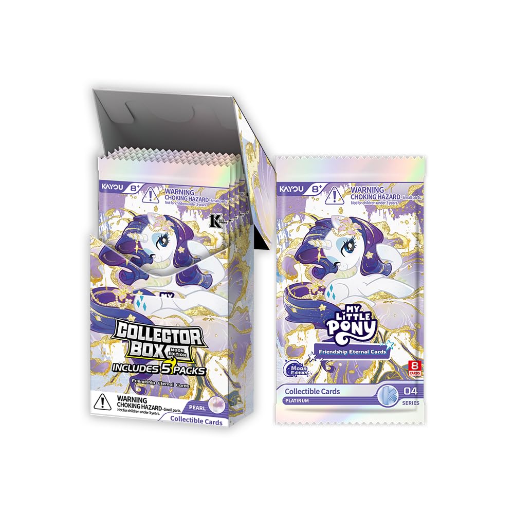 Kayou My Little Pony Friendship Eternal Cards, Moon Edition, Series 4, 5 Packs, 