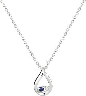 Yondose 112434721808 Official September Birthstone Eternal Silver, Sapphire