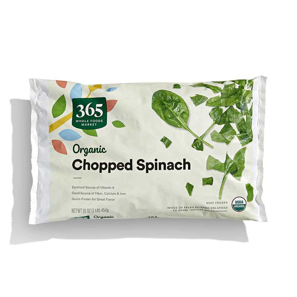365 by Whole Foods Market, Organic Chopped Spinach, 16 oz, (Frozen)