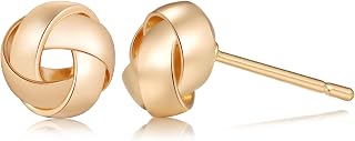 Chunky Earrings for Women Knot Link Circle Statement Drop Dangle Earrings Studs Trendy Jewelry M/L Size