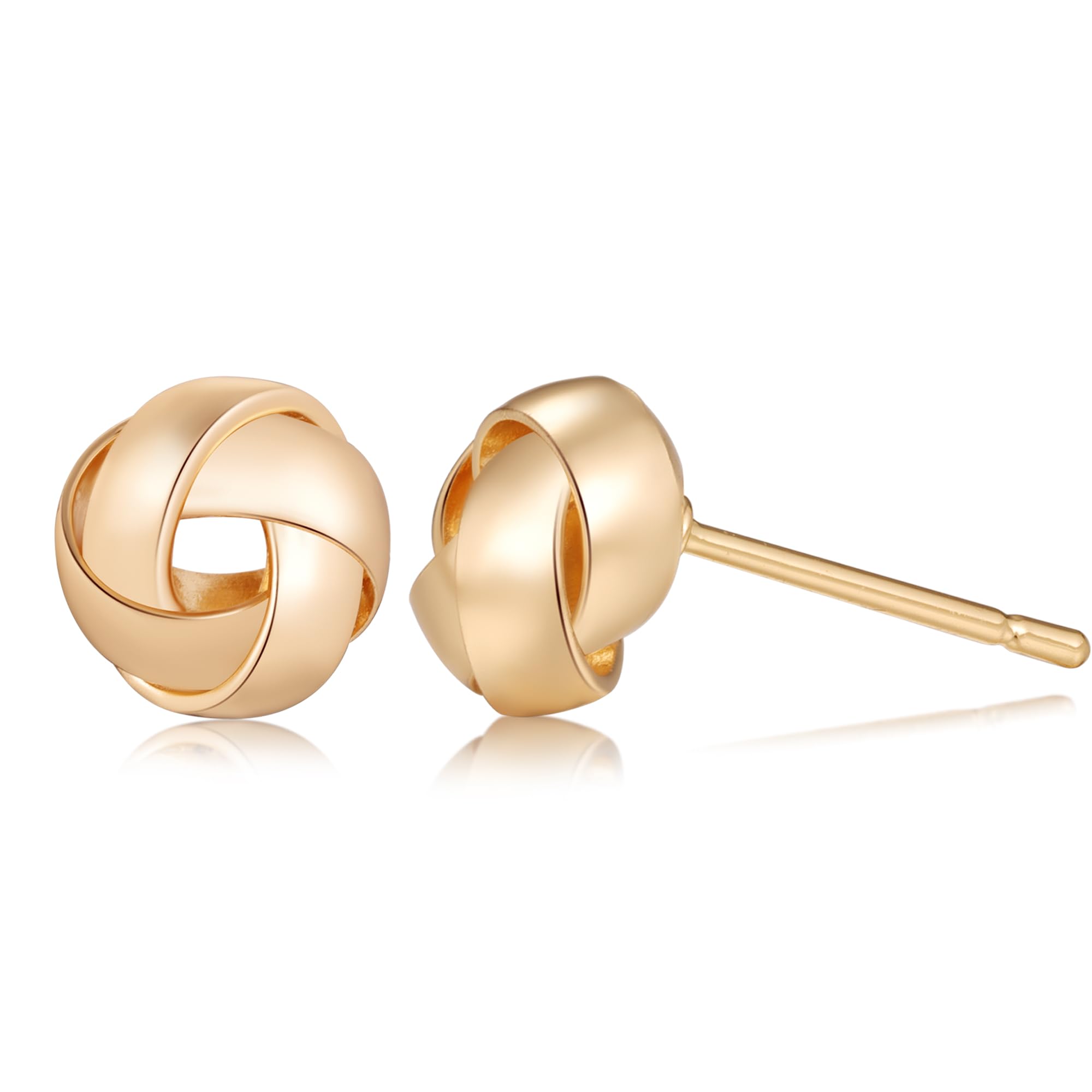 Chunky Earrings for Women Knot Link Circle Statement Drop Dangle Earrings Studs 