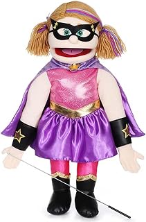 25" Superhero, Peach Girl, Full Body, Ventriloquist Style Puppet