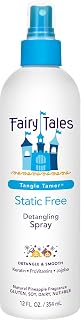 Fairy Tales Tangle Tamer Static Free Detangling Spray 12 oz | Detangler Spray for Kids - Paraben Free, Sulfate Free, Gluten Free, Nut Free