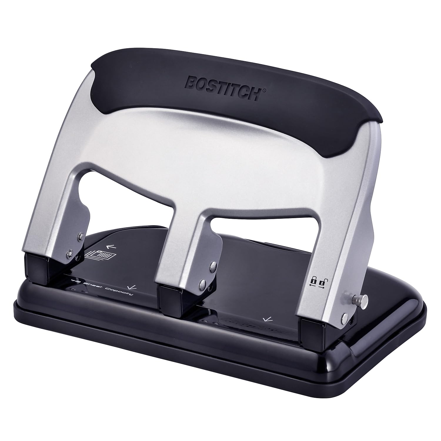 Bostitch Office EZ Squeeze Heavy Duty 3-Hole Punch for Home Office & School, 40-