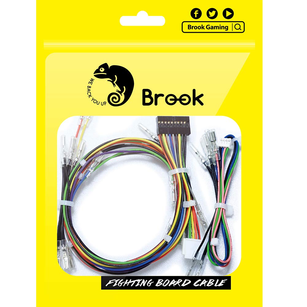 Brook Fighting Board Cable 20-Pin Harness with 4-Pin Button Harness for DIY Arca