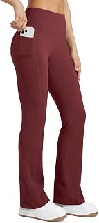 WILLIT Women's Thermal Leggings Yoga Leggings Winter Warm Sports Leggings High Waist with Pockets