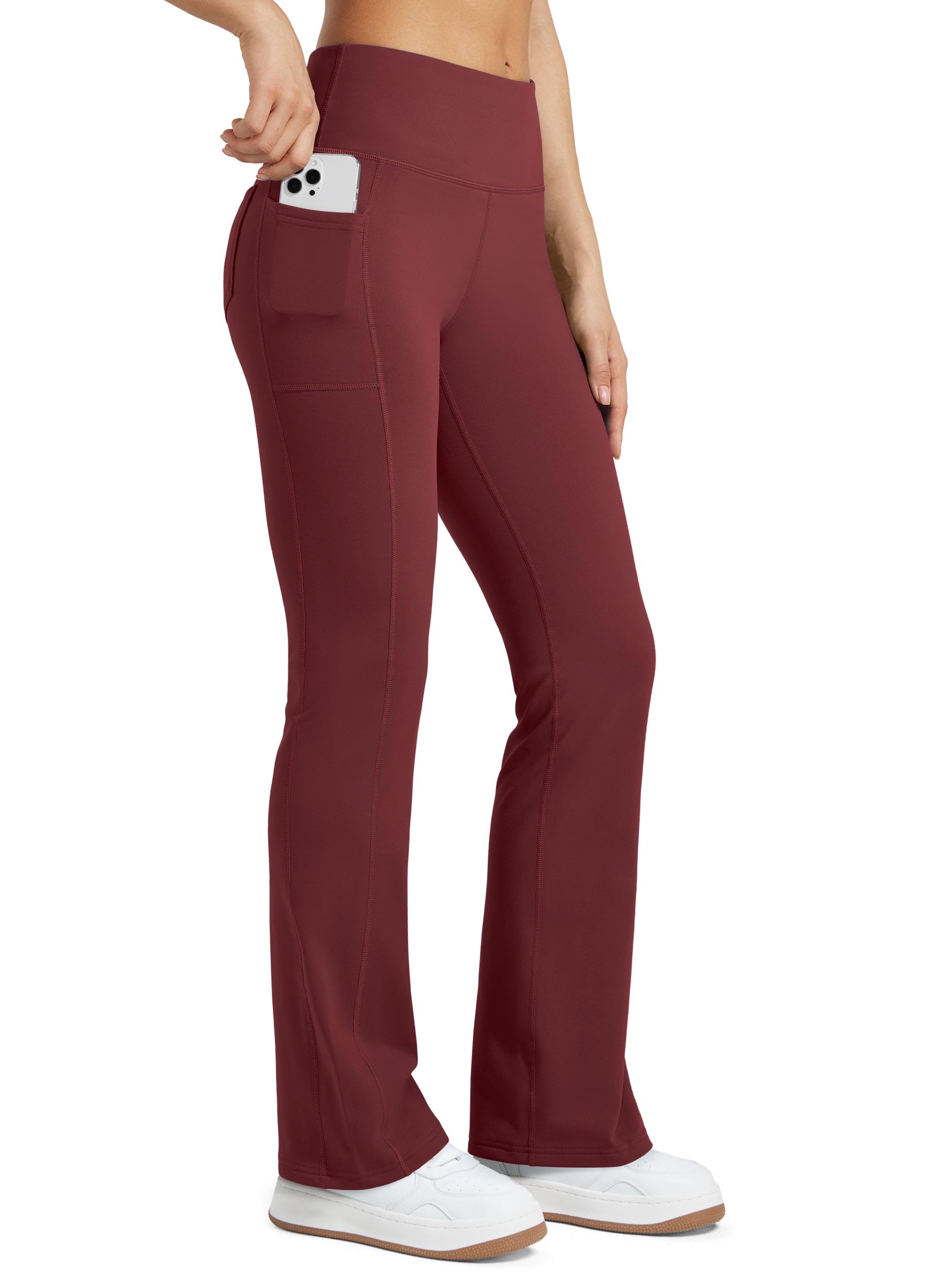 WILLIT Women's Thermal Leggings Yoga Leggings Winter Warm Sports Leggings High W