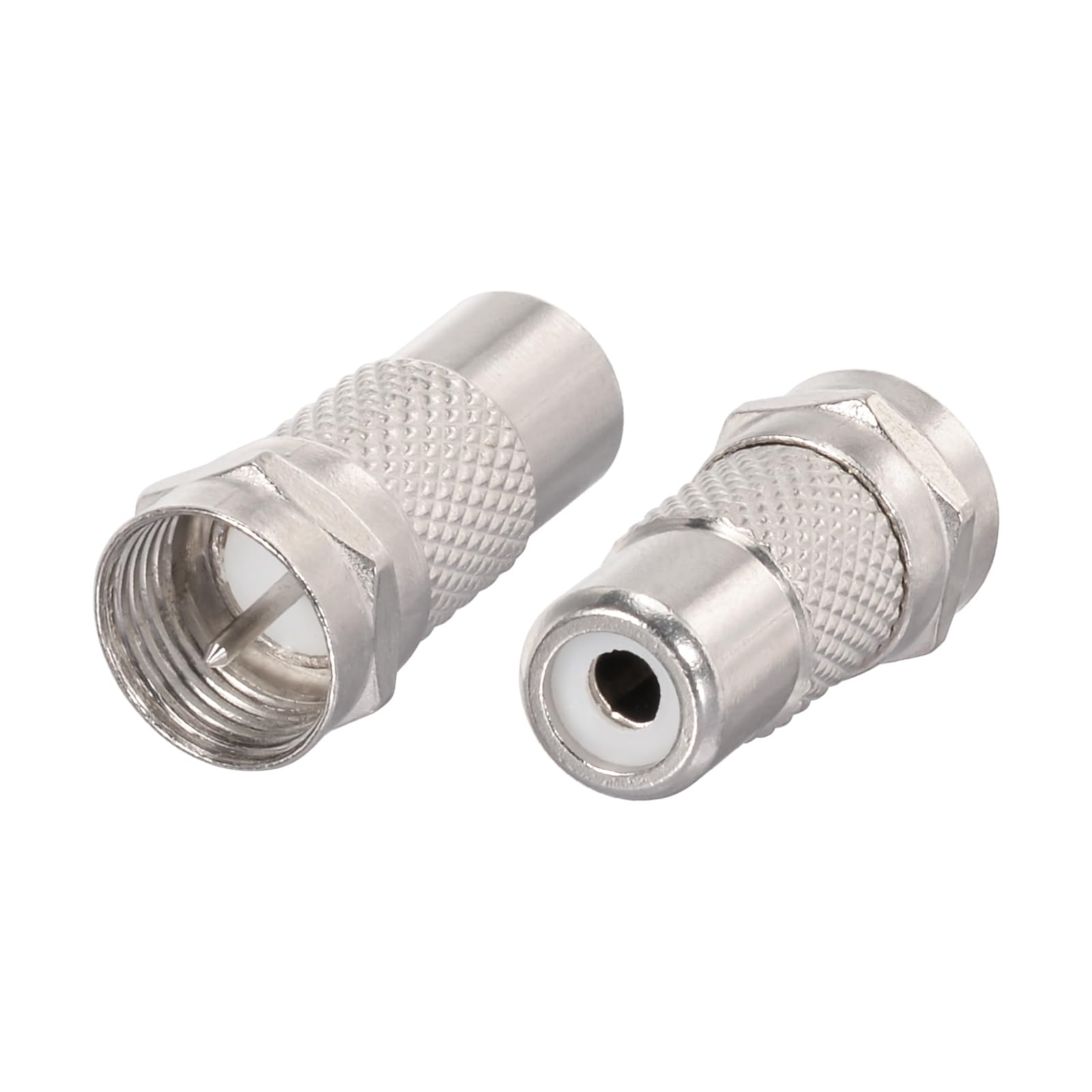 Superbat F Male to RCA Female Adapter 2pcs, Coax Converter for Atari 2600 | RF C