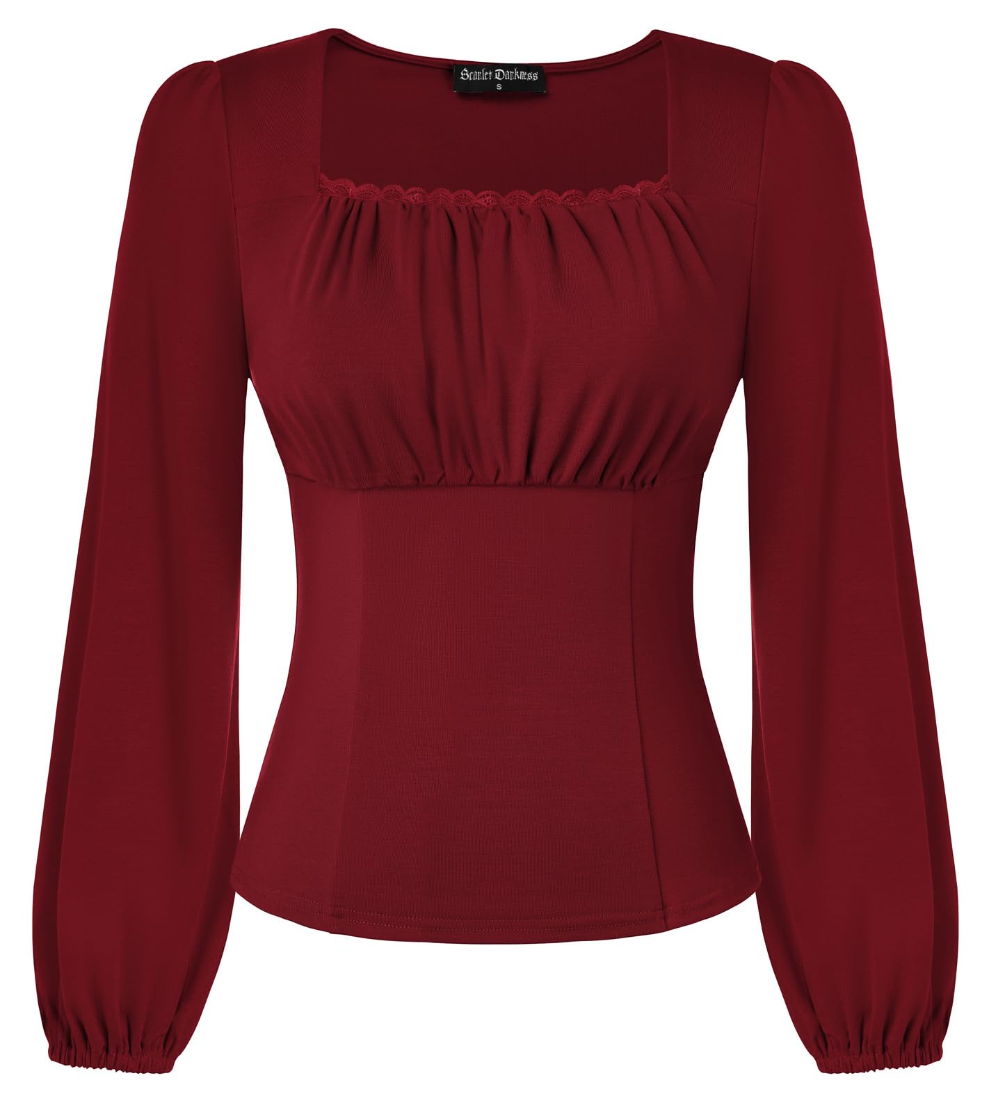 Scarlet Darkness Camicette contadine per le donne camicie rinascimentali a