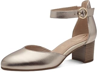 Tamaris Comfort Women's Elegant Comfort Fit Leather Bridle Pumps