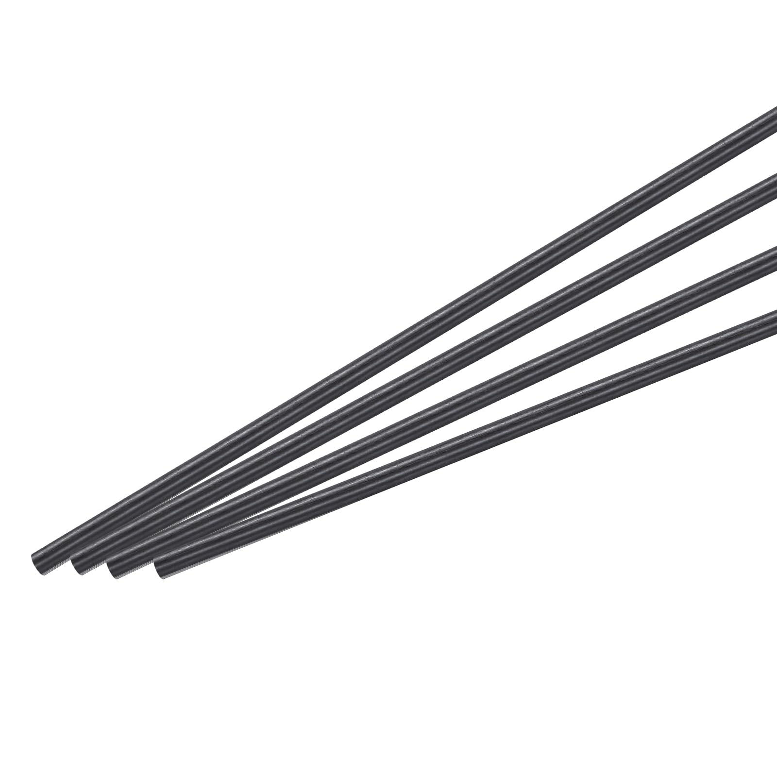 MECCANIXITY Carbon Fiber Rod, 6mm x 400mm Carbon Rod Bar for RC Airplane DIY Cra