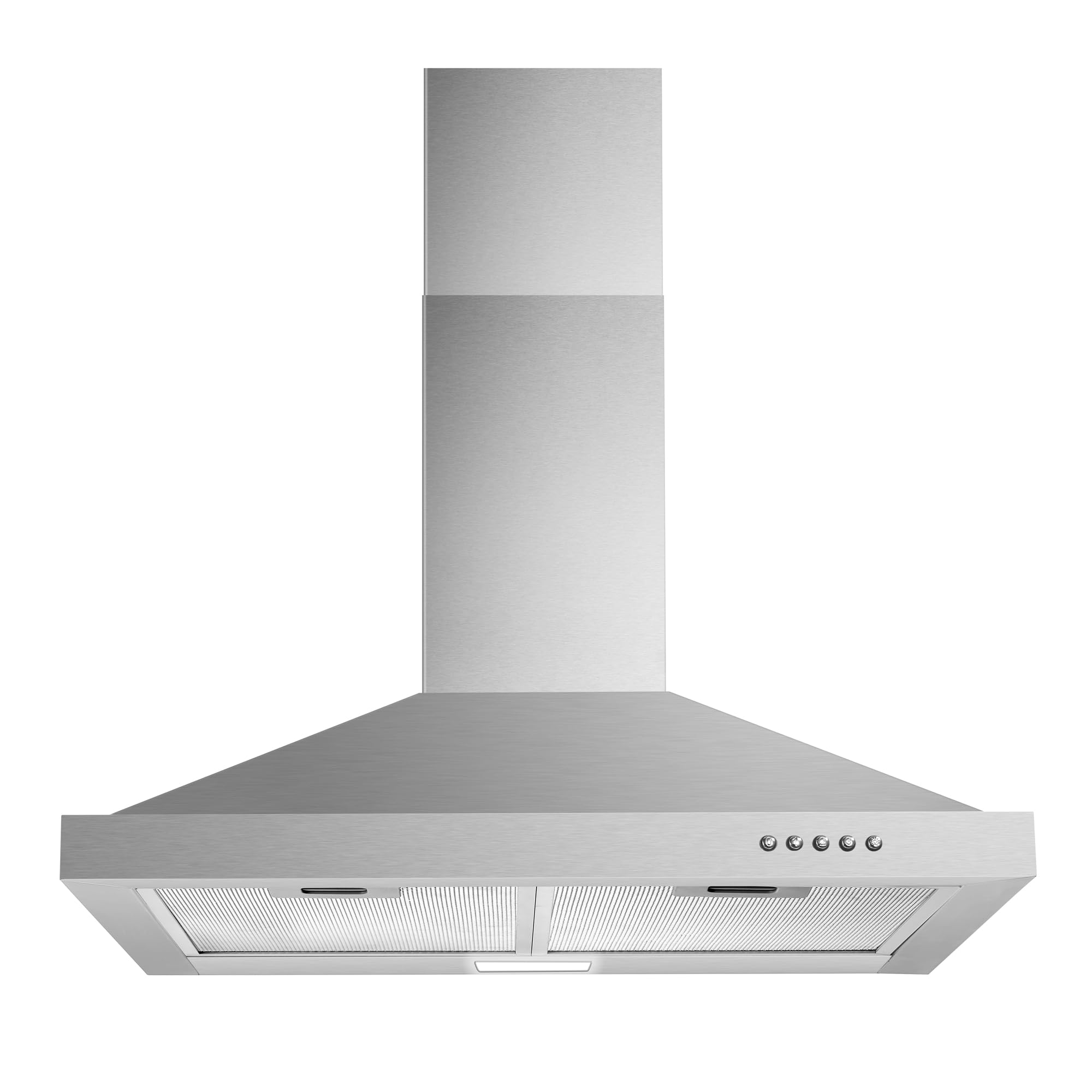 Tieasy Wall Mount Range Hood 30 inch with Ducted/Ductless Convertible Duct, Stai