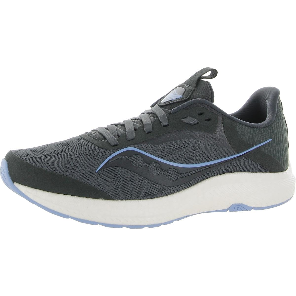 Saucony Women's Freedom 5 Running Shoe, Charcoal/Jewel, 6
