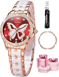 OLEVS Automatic Watches for Ladies Gold and Silver Stainless Steel Waterproof Date Watches Luxury Dress Classic Style