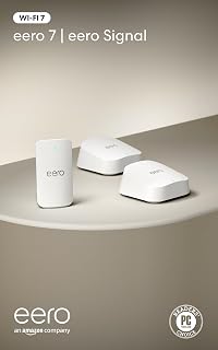 Amazon eero 7 (2-pack) with Amazon eero Signal 4G LTE cellular backup for eero systems