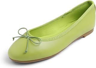 Feversole Napa Round Ballerina, Women's Classic Ballet Flats, Matt Balerina Shoes, Flat Women's Shoes
