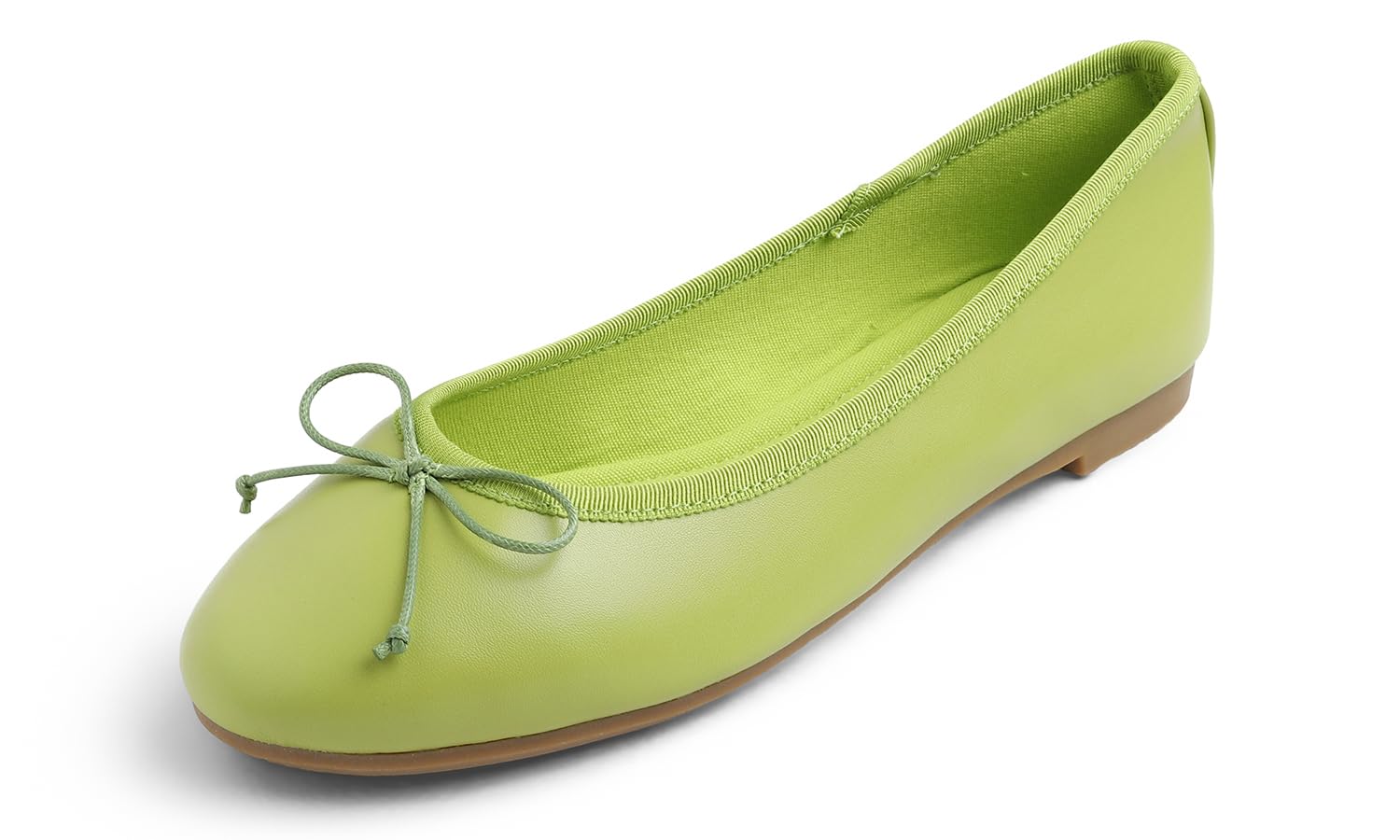 Feversole Napa Round Ballerina, Women's Classic Ballet Flats, Matt Balerina Shoe