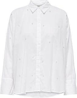 ONLY Lina Grace LS Pearl Wvn Women's T-Shirt