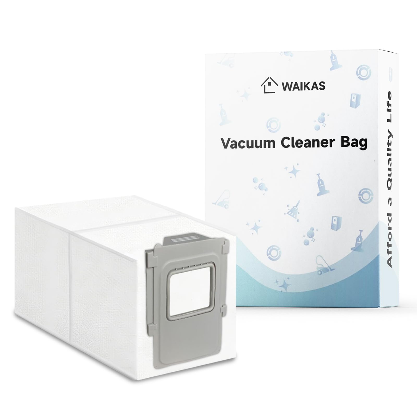 WAIKAS Replacement Bags for DJI ROMO S/P/A Robot Vacuum Cleaner, 6-Pack