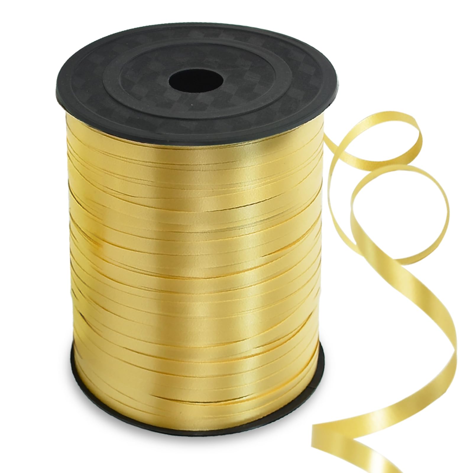 TONIFUL 500 Yards Gold Curling Ribbon Balloon String Gift Wrapping Decor | Gold 