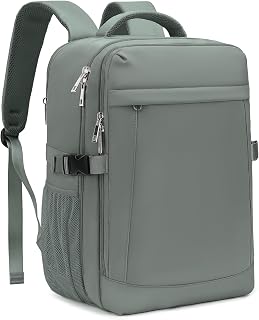 Yankony Airplane Cabin Travel Backpack 40x30x20 for Ryanair 24L | With Anti-theft Pocket 40 x 20 x 25 Travel Bag for Vueling Hand Luggage Men Women, Green