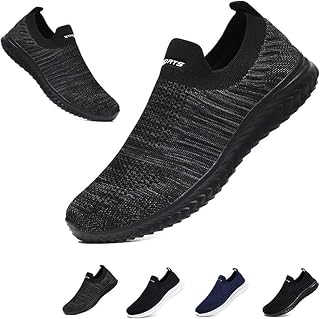 Hanani Slip On Trainers Men Women Nurse Shoes Walking Shoes Outdoor Trainers Sports Shoes Gym Comfortable Lightweight Shoes Breathable Leisure Shoes Memory Foam Fitness Sports Hall