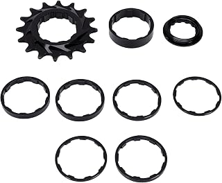 GOTOTOP Single Speed Conversion Kit 16T Wheel Gear Shift Attachment 16T Single Speed Cog Aluminum Sprocket Lightweight 7075 Aluminum Alloy with Anodized Sprocket for Mountain Bikes