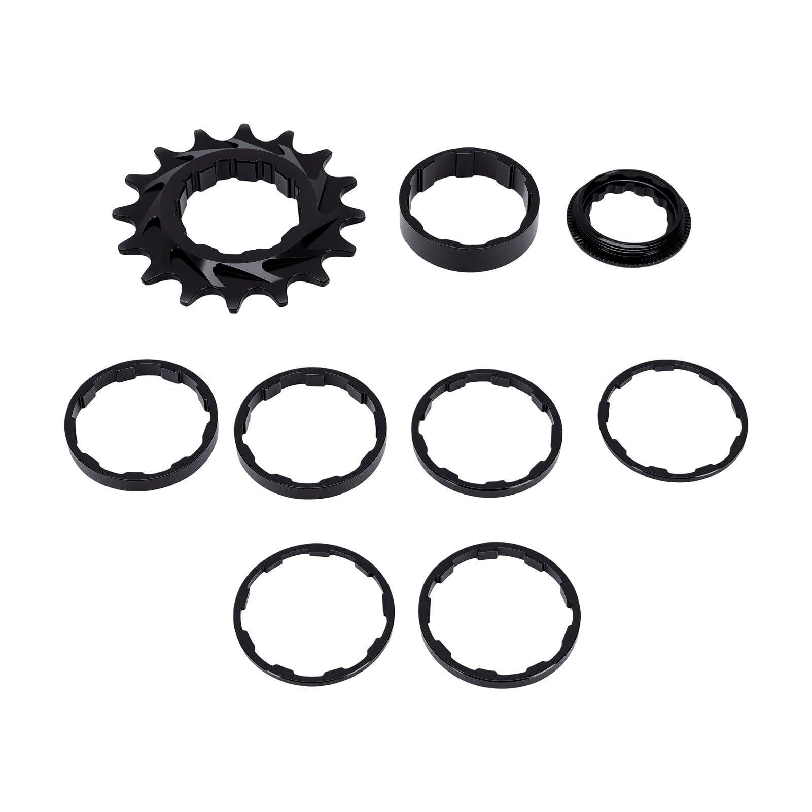 GOTOTOP Single Speed Conversion Kit 16T Wheel Gear Shift Attachment 16T Single S