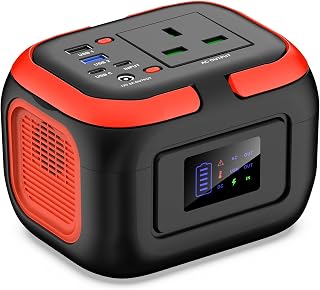 SinKeu Portable Power Station 97Wh/26400mAh Generator Outdoor | 230V 120W AC Socket, 12V DC, USB Ports for Phones Camping Picnic, Home Emergency Backup Battery(Solar Panel Not included)