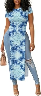 OPOIPIN Women's Side Split Casual Long Shirt