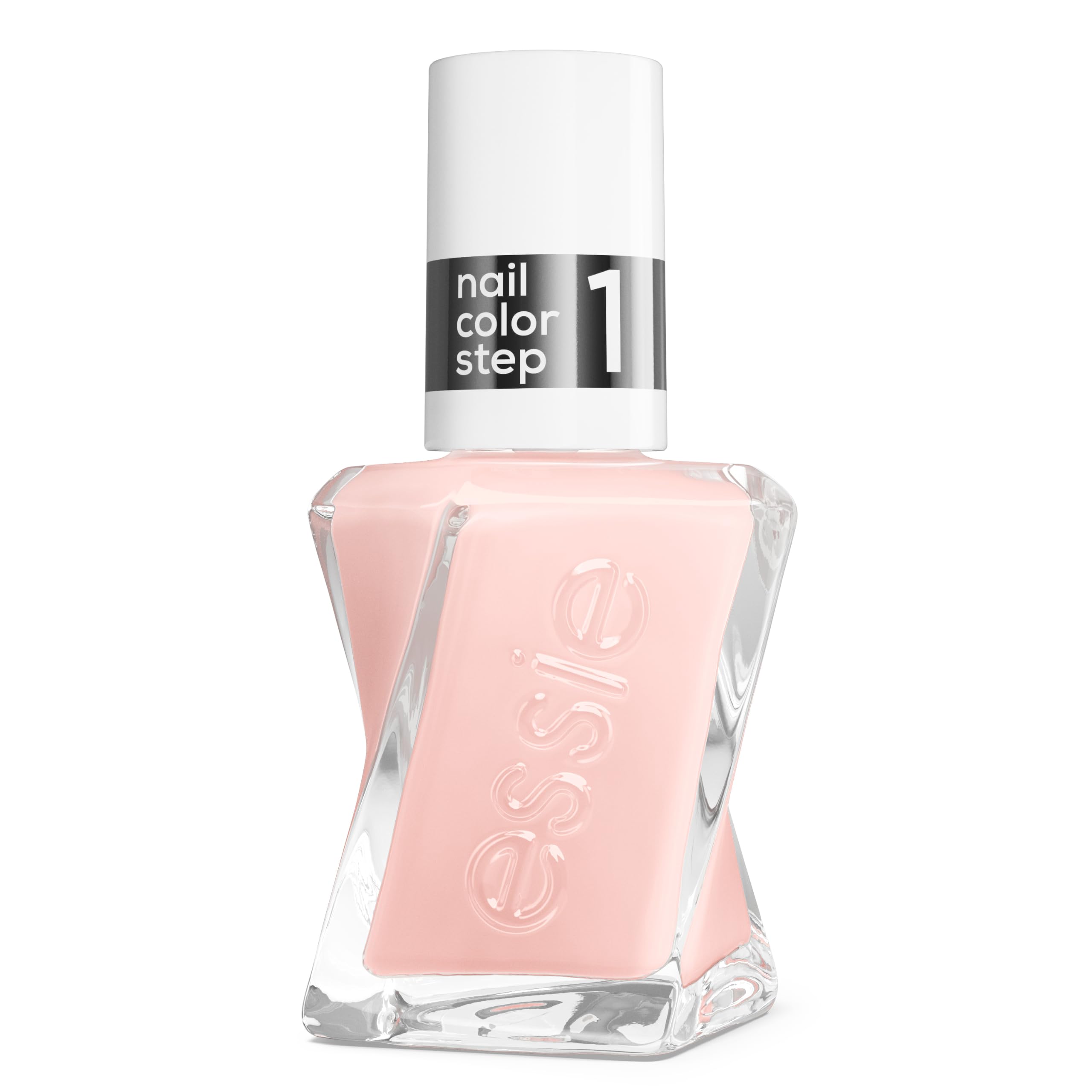 Gel by essie Longwear Nail Polish, Sheer Nude Pink, Fairy Tailor, No UV | 2-Step
