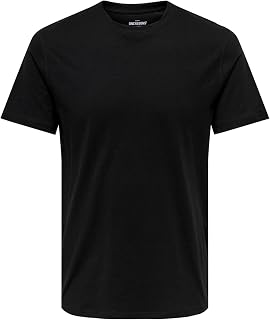 ONLY & SONS Onsmax Life Men's Crew Neck T-Shirt Regular Fit XS S M L XL XXL