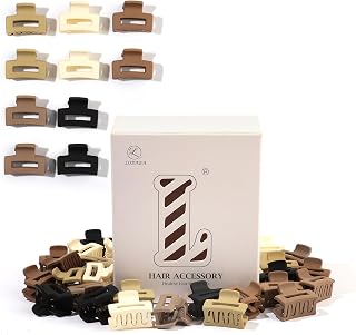 30 Pieces Hair Clips for Women - Small Square Jaw Clips for Hairstyles Thick, Thin, Medium and Fine Hair, Durable and Adorable Hair Accessories, Non Slip