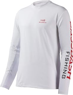 Bassdash Men's Fishing Shirts, UV Sun Protection UPF 50+ Long Sleeve T-Shirt