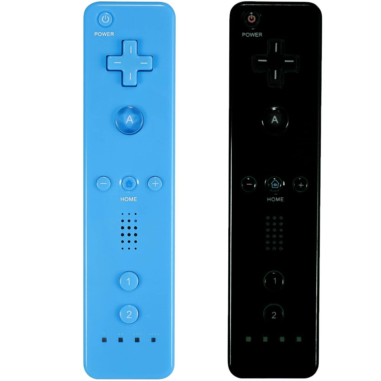 Yosikr Remote Controller for Wii/Wii U, with Silicone Case and Wrist Strap (2 Pa