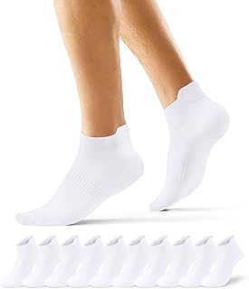 10 Pairs Men's Cotton Ankle Socks Sports Short Anti-Blister Running