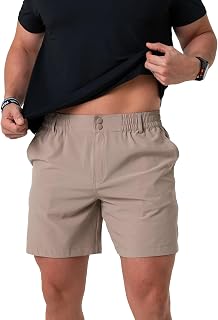 Burlebo Men’s Everyday Shorts – Lightweight Casual Shorts with Stretch Fabric and Functional Pockets