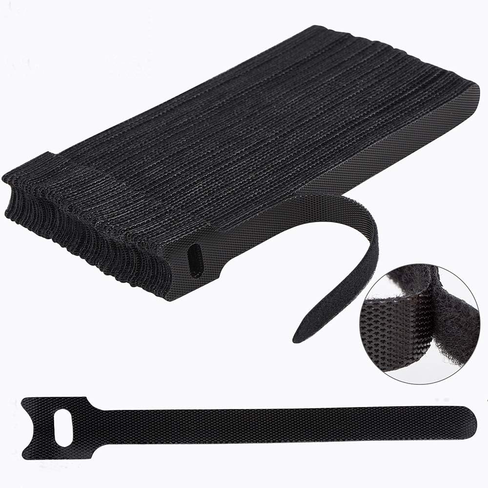 Nettbe 60 PCS 6 Inches Reusable Cable Ties, Adjustable Cord Straps Wire Organize