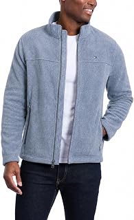 Tommy Hilfiger Adaptive Men's Classic Zip Front Fleece Jacket - Fleece Jacket with Front Zip