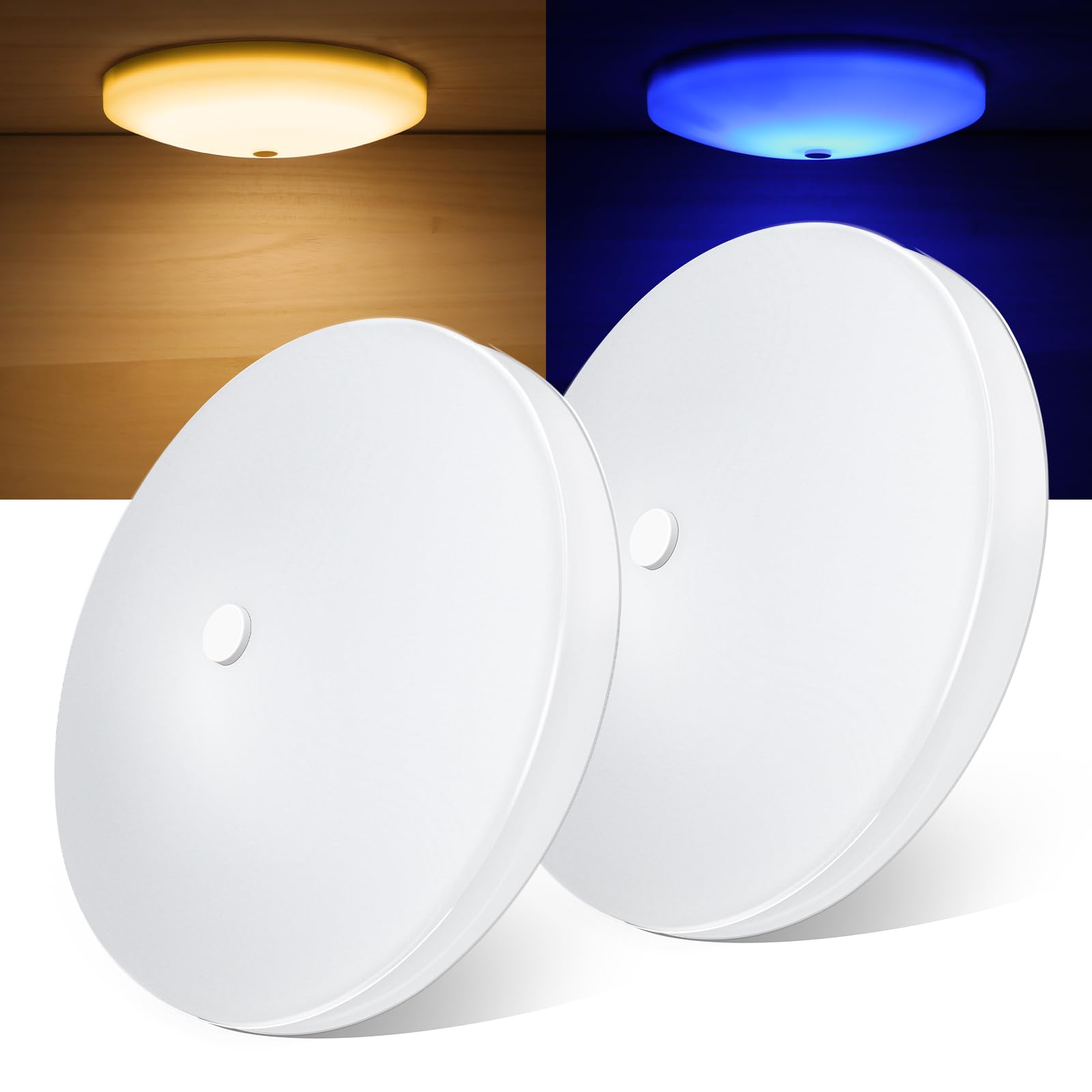Obeaming RV LED Ceiling Dome Light 12V Dimmable Puck Light for Motorhome Camper 