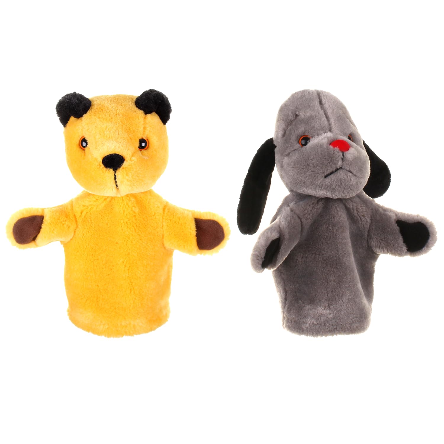 Sooty & Sweep twin pack, authentic plush puppets, hand puppets from The Sooty Sh