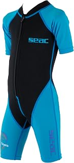SEAC Dolphin 1/8" Neoprene and Lycra Shorty Wetsuit for Swimming, Snorkeling and Water Play Unisex Children