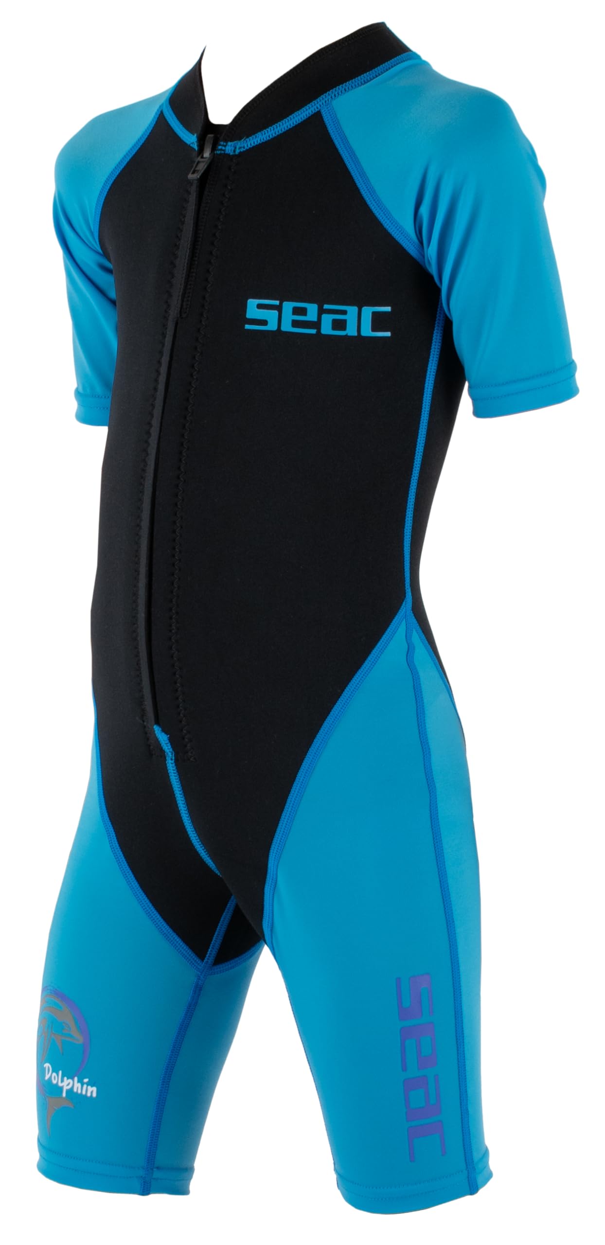 SEAC Dolphin 1/8" Neoprene and Lycra Shorty Wetsuit for Swimming, Snorkeling and