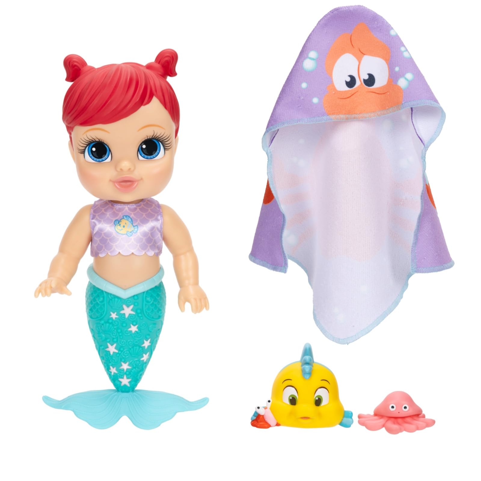 Disney Princess Bath Time Ariel 30cm Doll | Officially Licensed by Jakks Pacific