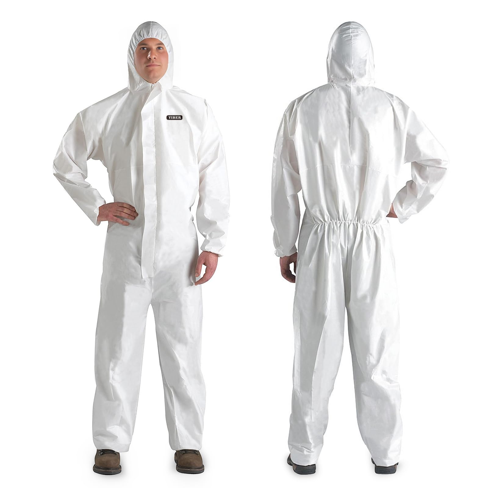 YIBER Hazmat Suits Disposable Overalls, Painters overalls | Full‑Body Disposable