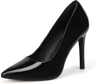 IDIFU IN4 - Zapatos de tacón alto para mujer, puntera cerrada, punta puntiaguda, zapatos de vestir para boda, graduación, novia, trabajo, oficina, negocios, moda, sexy, cómodos, zapatos elegantes