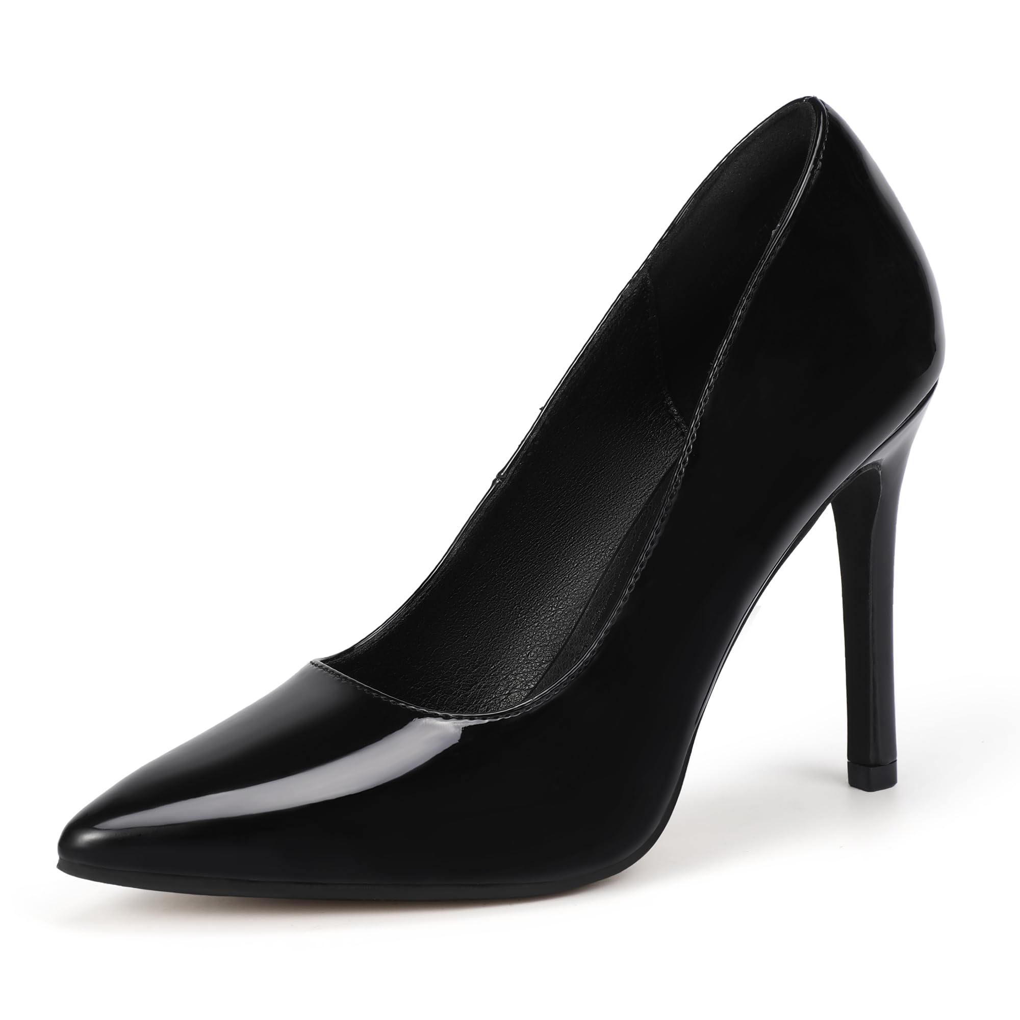 IDIFU IN4 - Zapatos de tacón alto para mujer, puntera cerrada, punta puntiaguda,